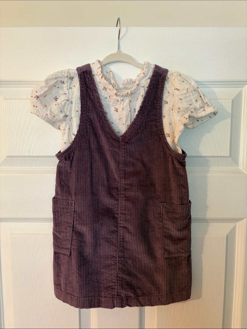 Cat & Jack Plum Corduroy Pinafore Dress
